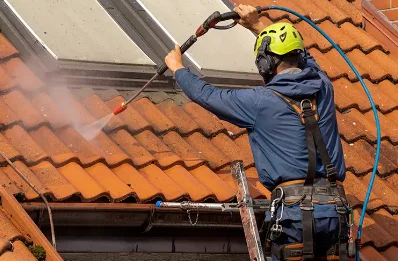 Démoussage et hydrofuge de toiture à Damblain